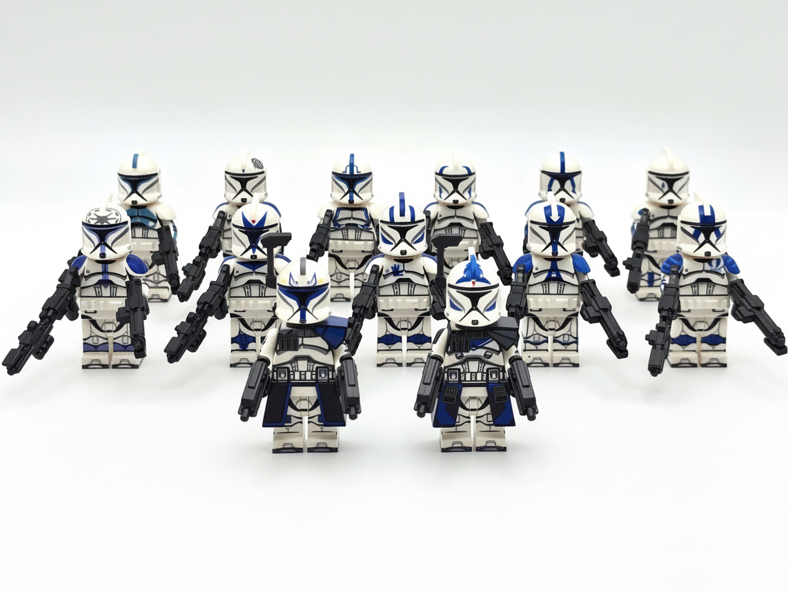 Star Wars Phase 1 Assortment 501st Clone Troopers Captain Rex and the Boys Minifigures Set
