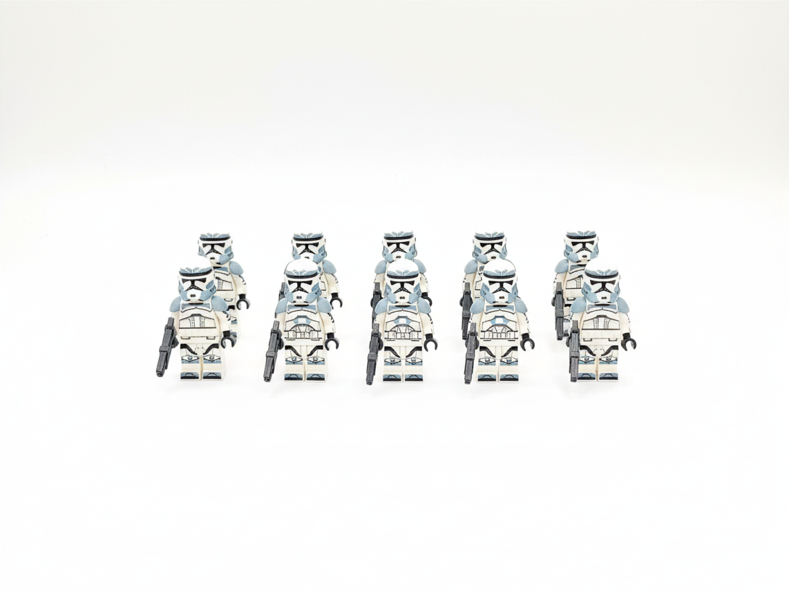 Star Wars Wolfpack Clones Armored Custom Minifigures Set