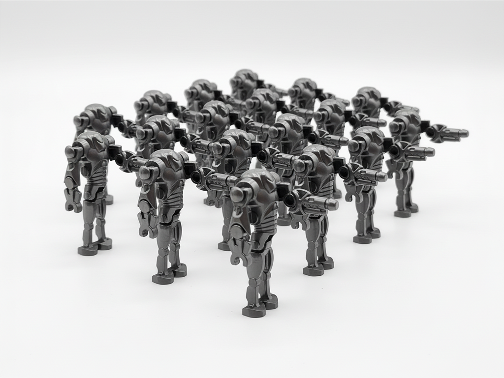 Star Wars B2 Super Battle Droids Custom Cannon Arm Set 20pcs Black and Gun Metal Gray