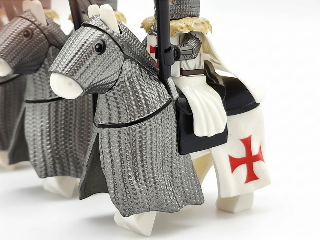 Mounted Knight Templars Armored Warhorse Set 10pcs XH