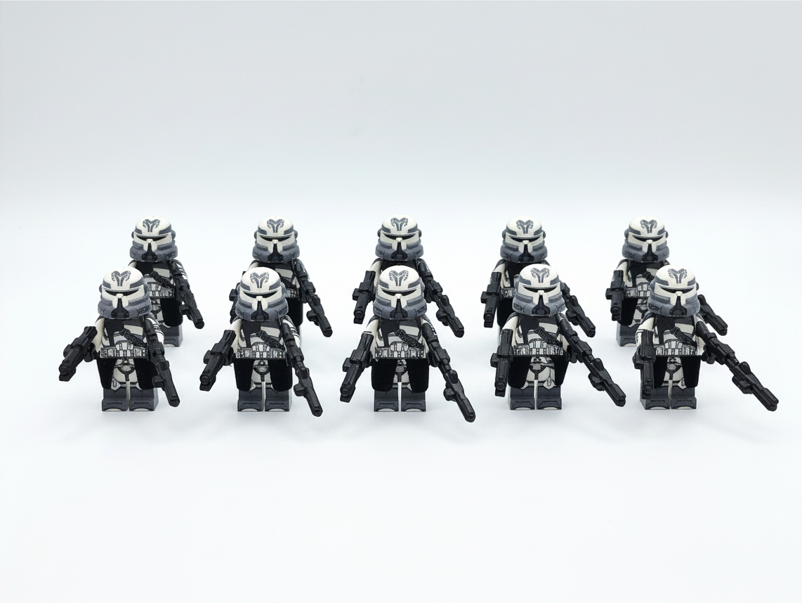 Star Wars Phase 2 Wolfpack Airborne Clone Troopers Paratroopers Custom Minifigures