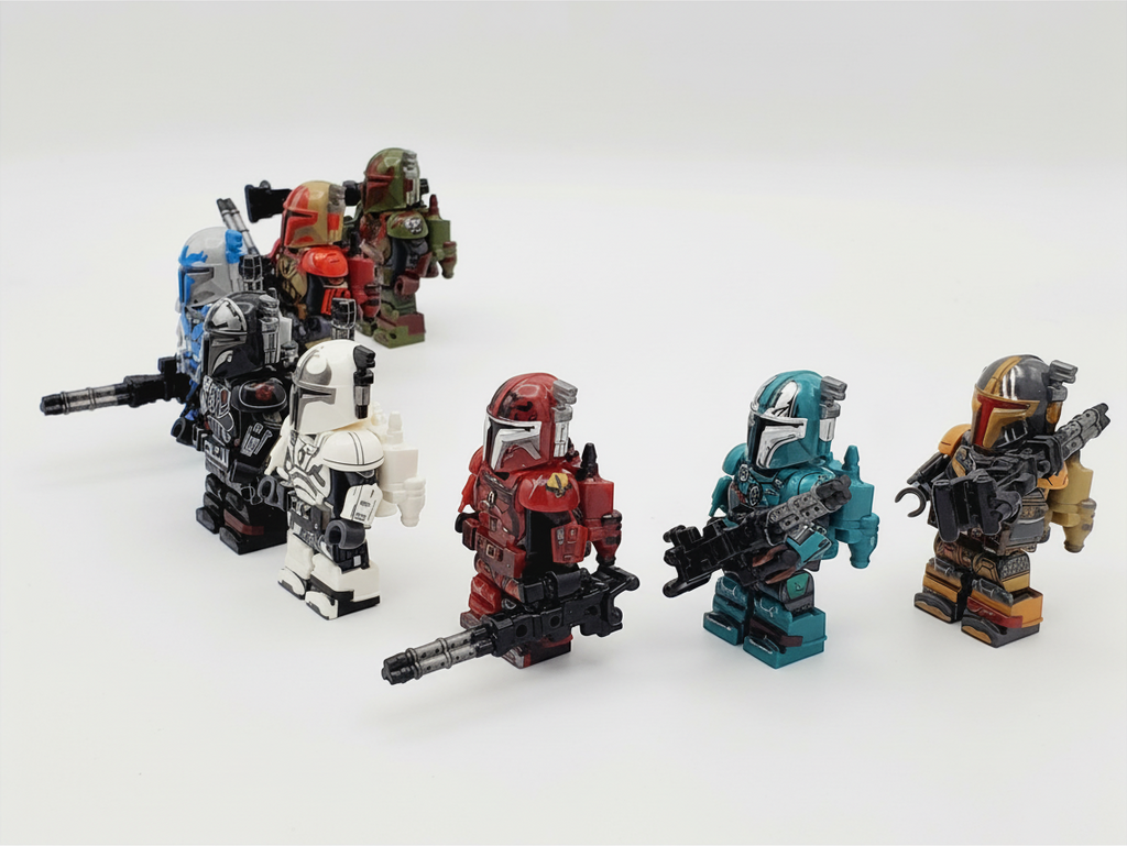 Star Wars Heavy Mandalorians Custom 8 Minifigures Set