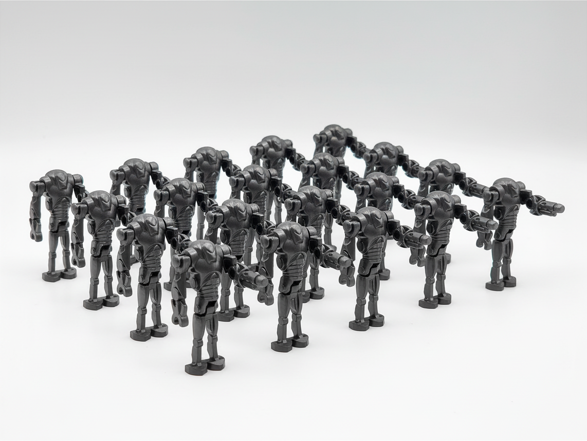 Star Wars B2 Super Battle Droids Custom Cannon Arm Set 20pcs Black and Gun Metal Gray