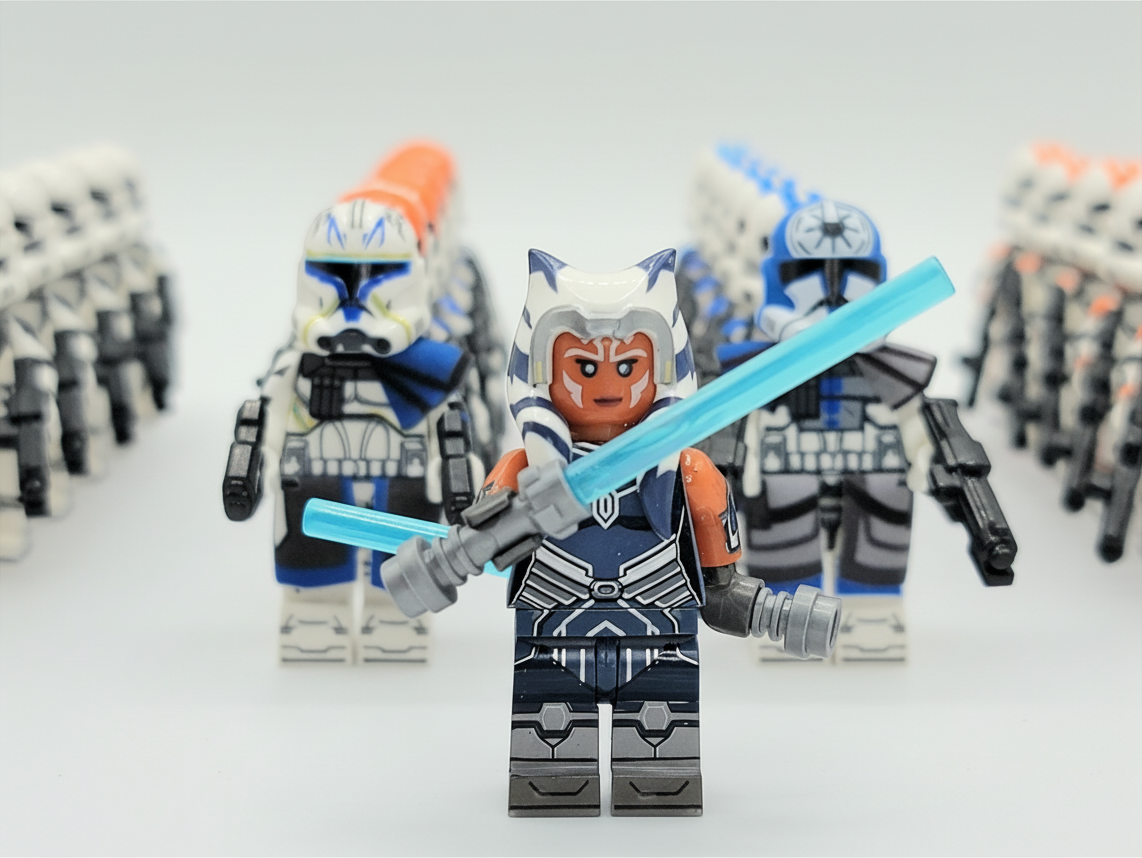 Star Wars Ahsoka Tano Captain Rex Republic Assortment Clone Troopers Army Set 25pcs