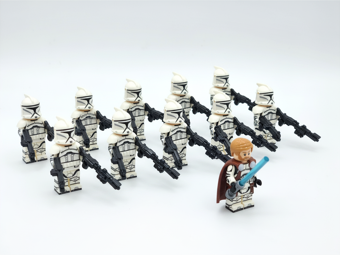 Star Wars Clone Commander Obi-Wan Phase 1 Clone Troopers 11 Minifigures Set