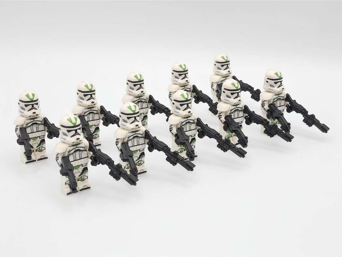Star Wars Captain Grey 41st Clone Troopers Minifigures Set 11pcs