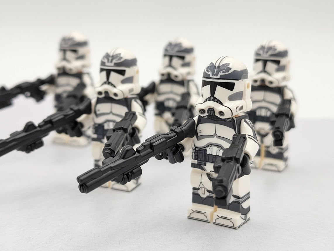Star Wars Wolfpack Clone Troopers New 2022 Model Minifigures Set