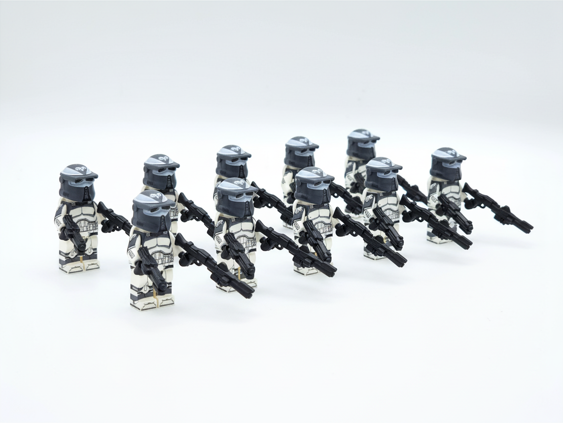 Star Wars 104th Wolfpack AT-RT Clone Trooper Drivers Custom Minifigures Set WM