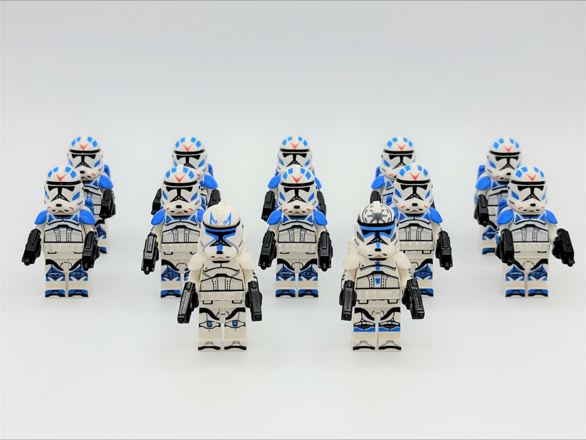Star Wars 501st Captain Rex Jetpack Clone Troopers 12 Minifigures Set
