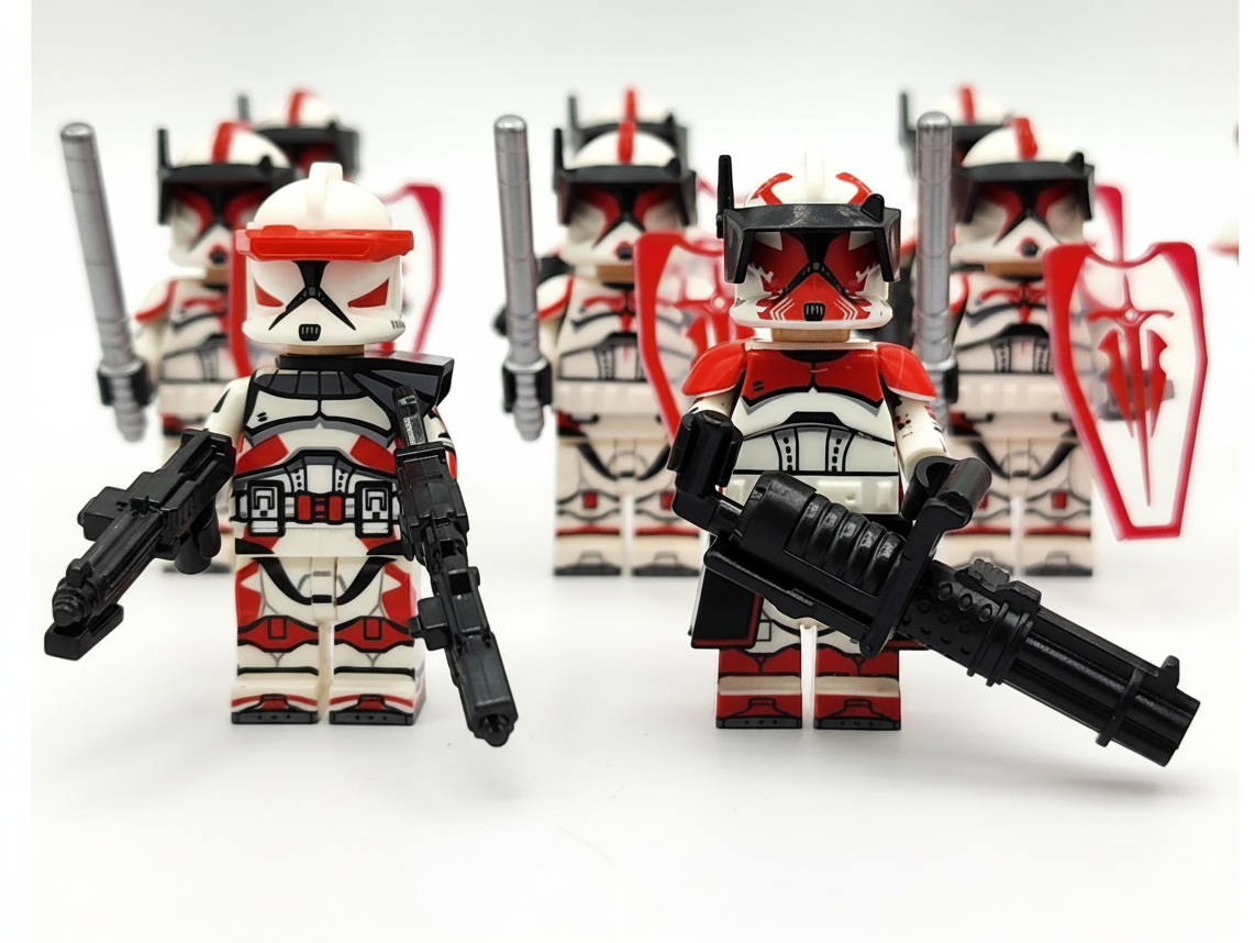 Star Wars Phase 1 Coruscant Guards Clone Trooper Riot Squad Set 14pcs Minifigures Set