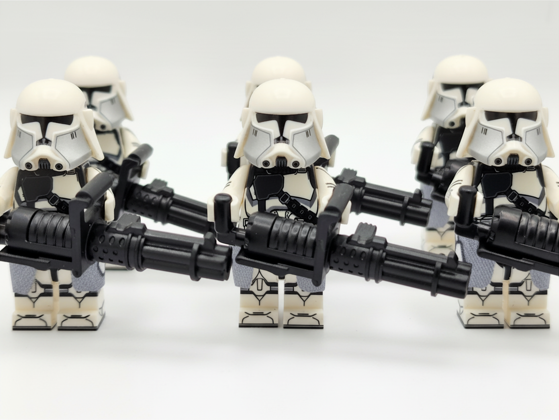 Star Wars Phase 2 Heavy Clone Troopers Custom Minifigures Set