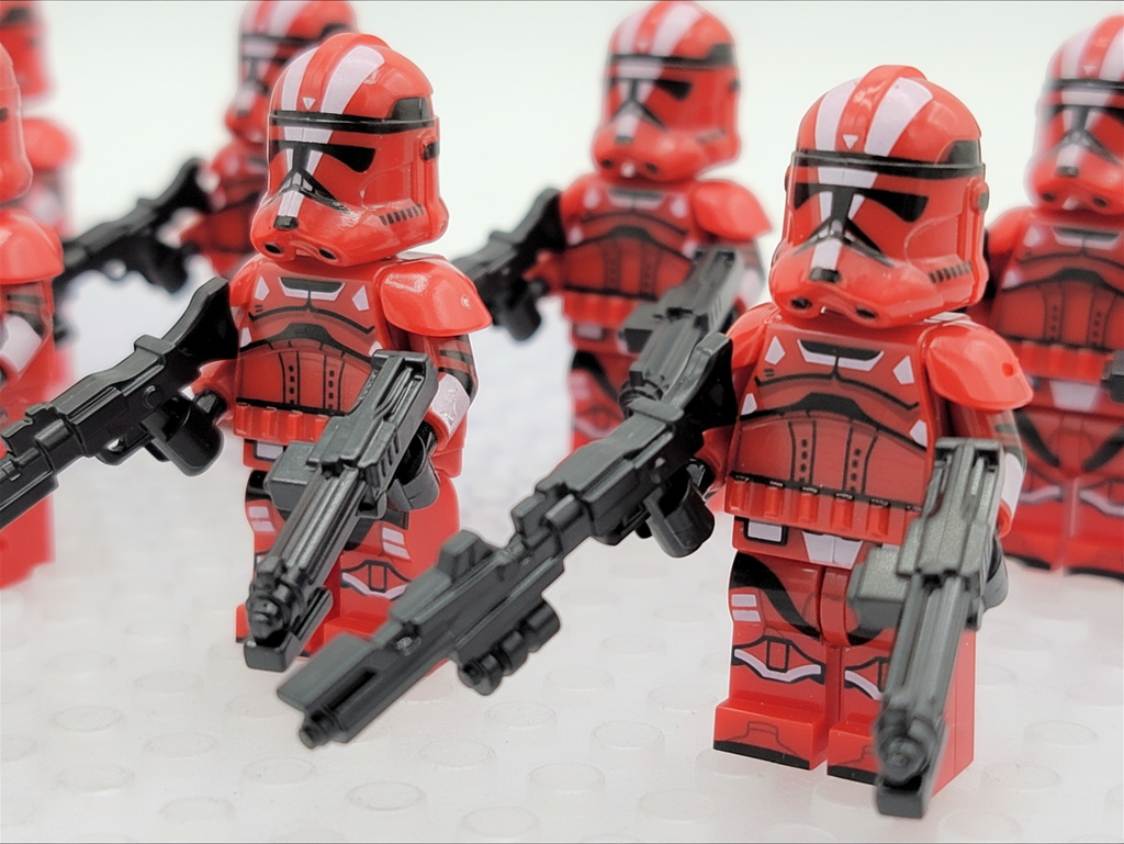 Star Wars Red Mist Armored Clones x10 Minifigures Set