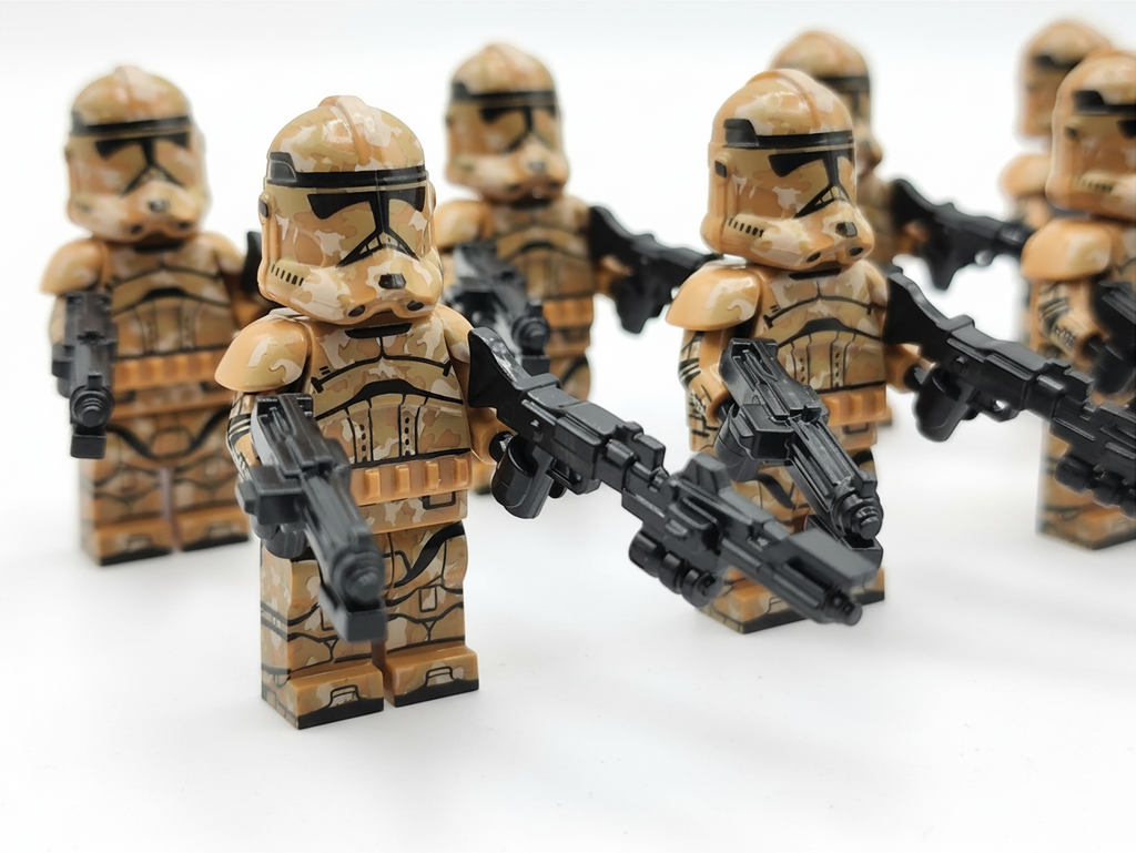 Star Wars Geonosis Custom Clones Troopers x10 Minifigures Set