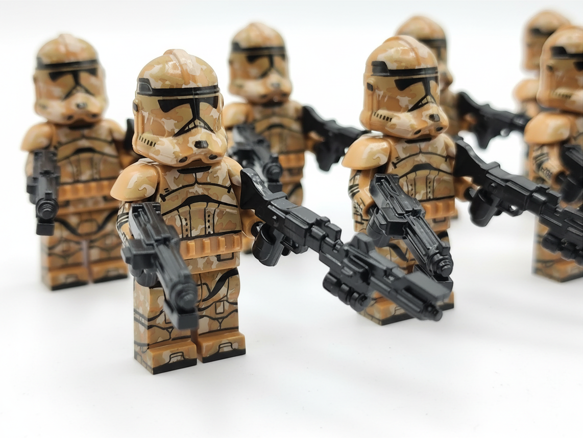 Star Wars Geonosis Custom Clones Troopers x10 Minifigures Set