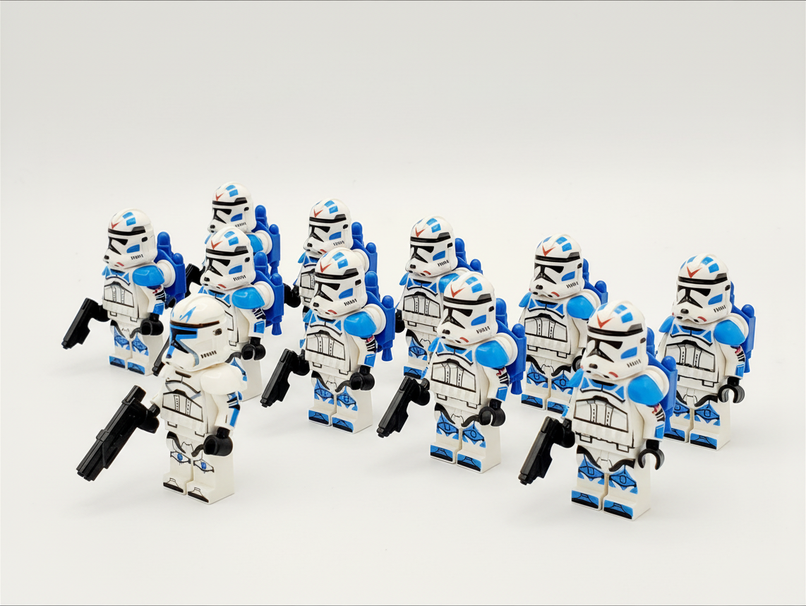 Star Wars Captain Rex 501st Jet Troopers Army 11 Minifigures Set