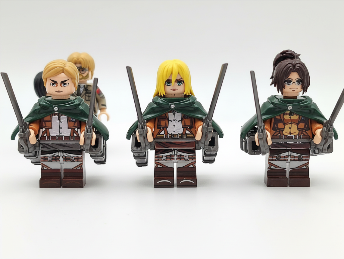 Attack on Titans TV Series Custom Minifigures Set 8pcs Set 2