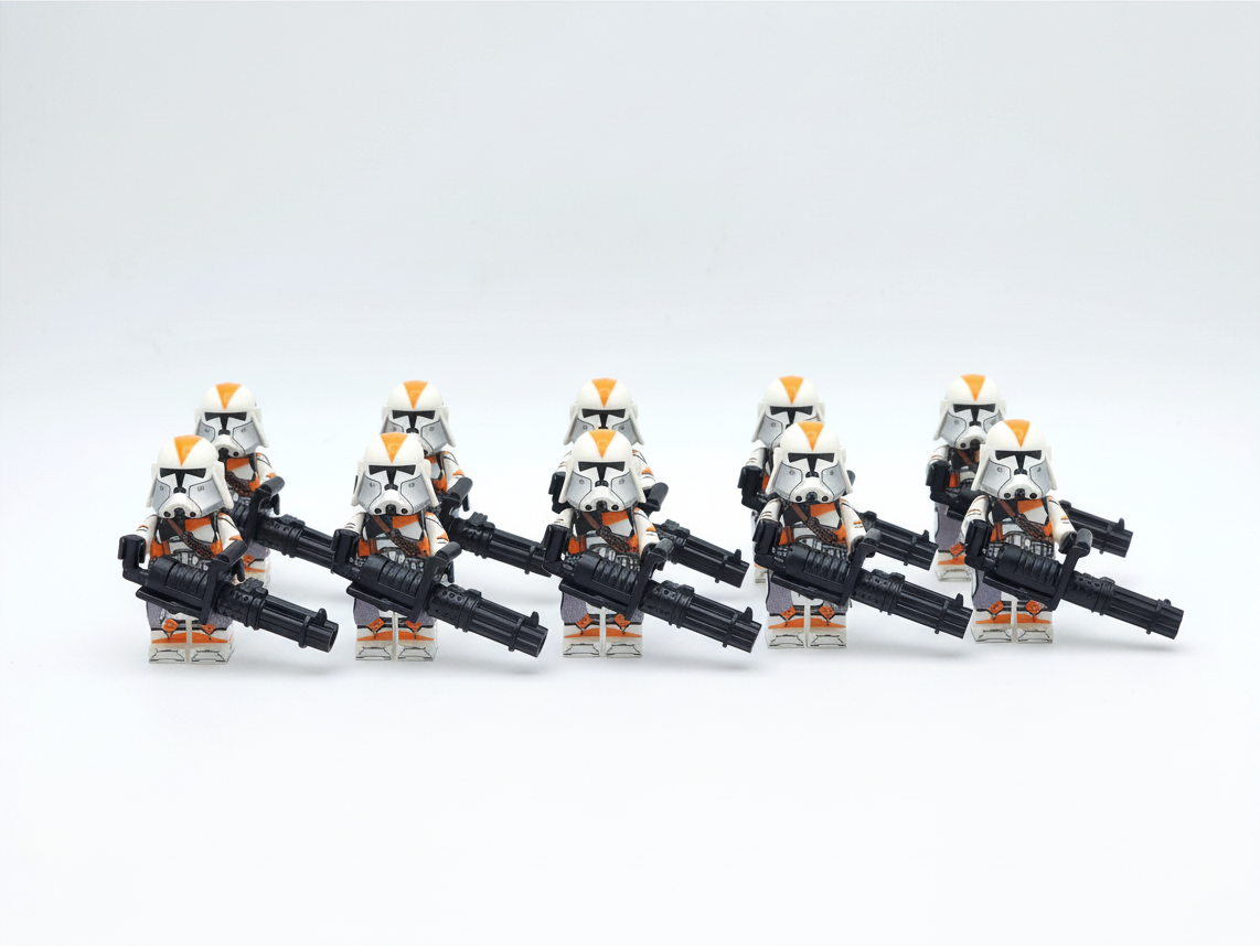 Star Wars 212th Phase 2 Heavy Clone Troopers Custom Minifigures Set