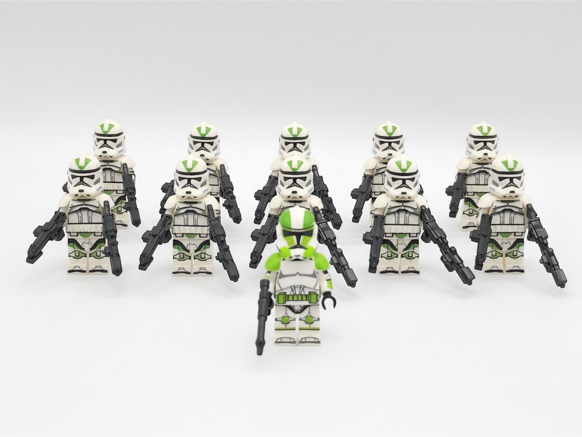 Star Wars Captain Grey 41st Clone Troopers Minifigures Set 11pcs