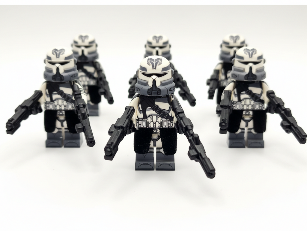 Star Wars Phase 2 Wolfpack Airborne Clone Troopers Paratroopers Custom Minifigures