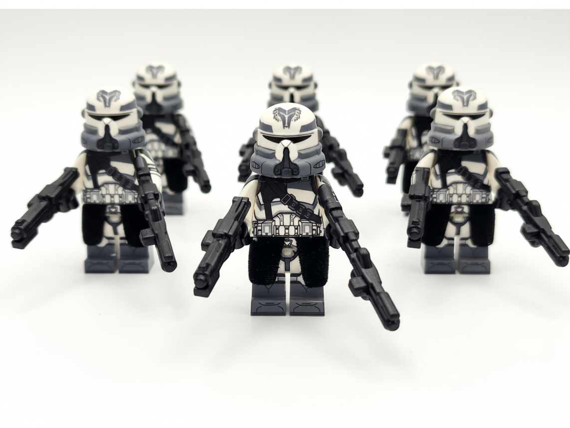 Star Wars Phase 2 Wolfpack Airborne Clone Troopers Paratroopers Custom Minifigures