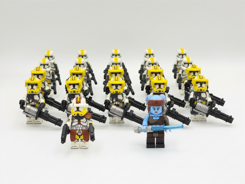 Star Wars 327th Aayla Secura Commander Bly Heavy Clone Troopers Army Set 22pcs Minifigures Set