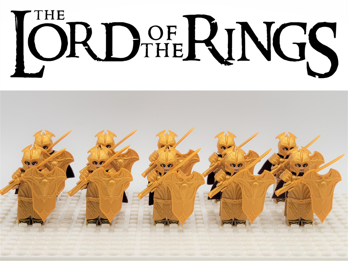 LOTR Mirkwood Elves Heavy Sword Infantry Army 10 Minifigures Set