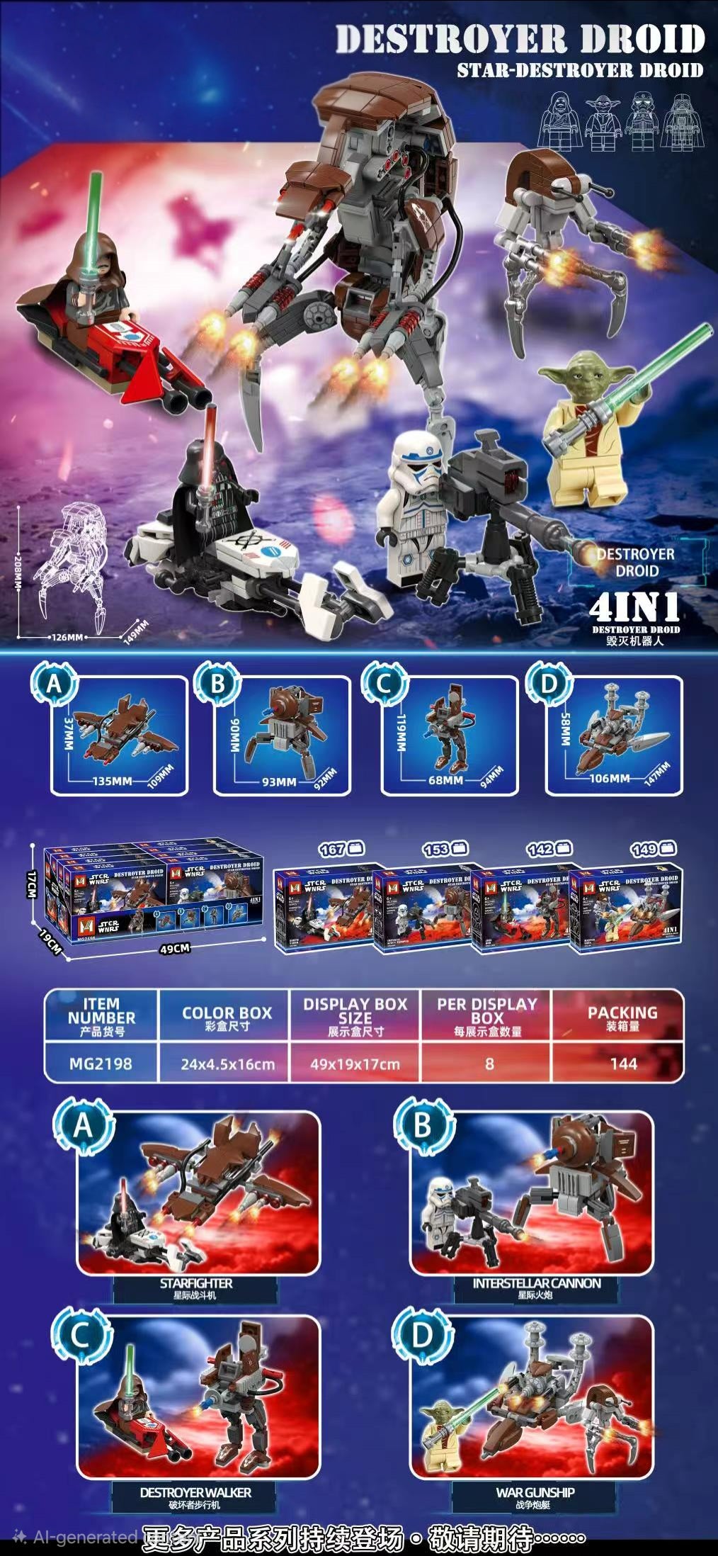 Star Wars Mini Building Block Sets MG