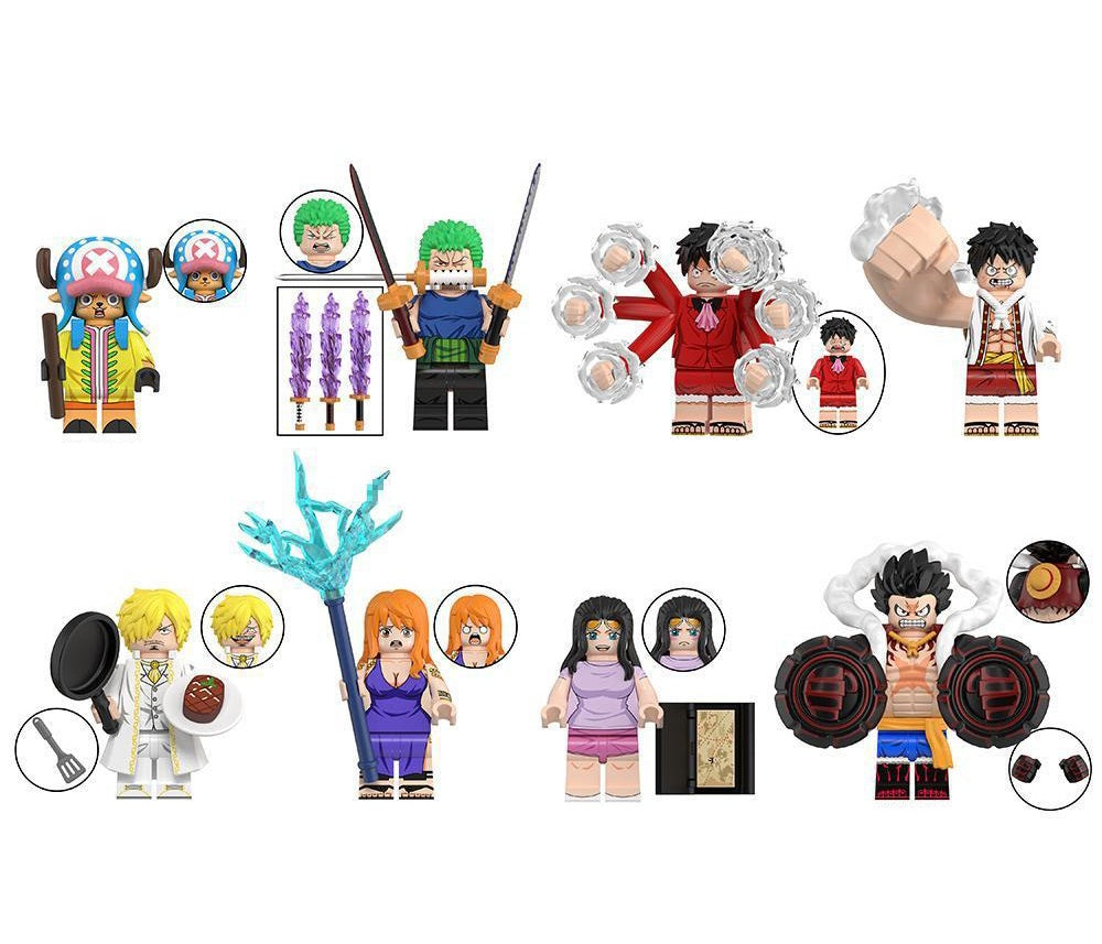 One Piece Manga Custom Minifigures Set WM 2